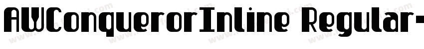 AWConquerorInline Regular字体转换